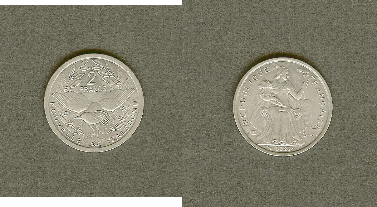 New Caledonia 2 francs 1982 BU